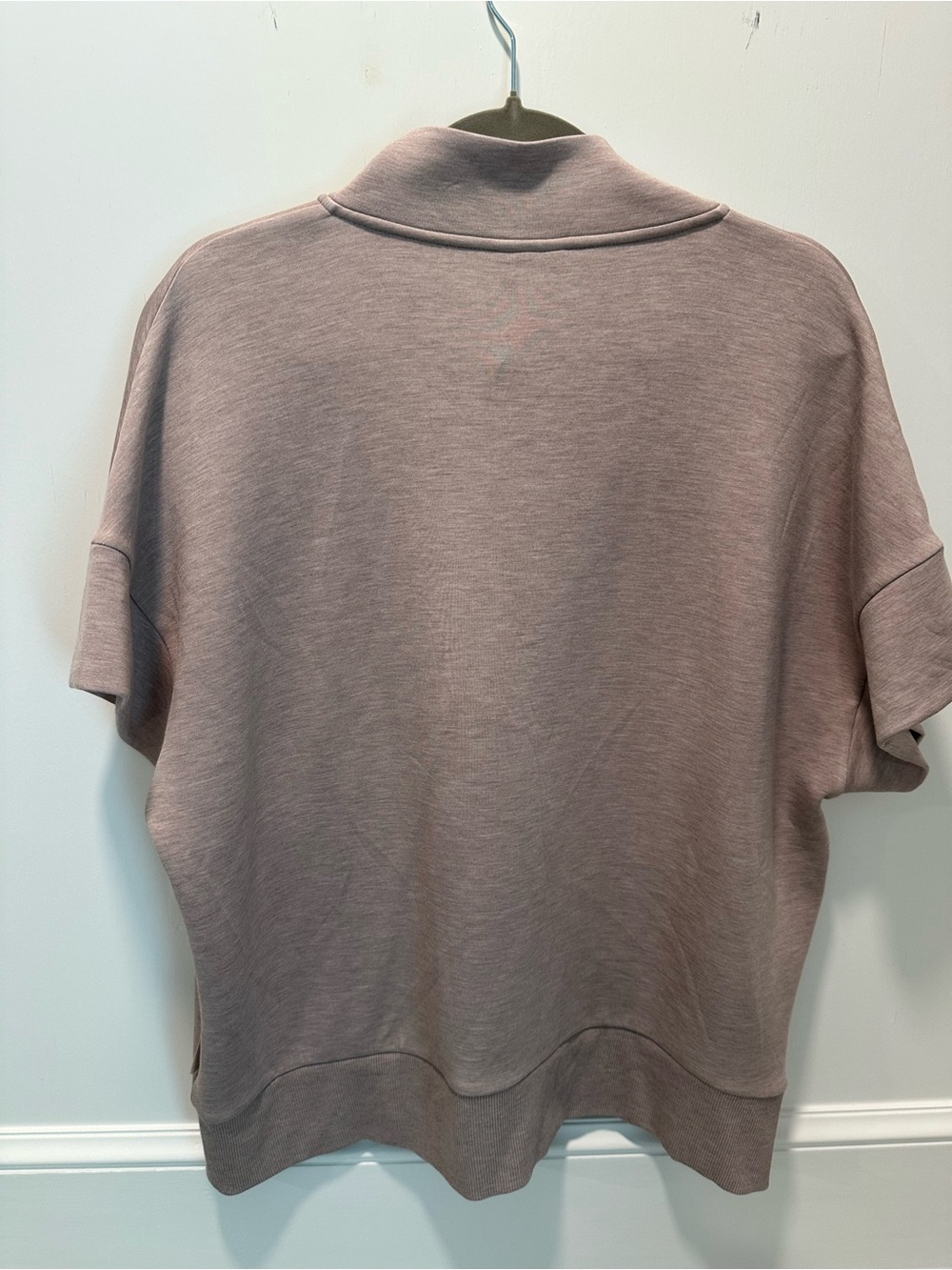 Varley Half-Zip Short Sleeve Sweatshirt - Taupe - Picture 5 of 7